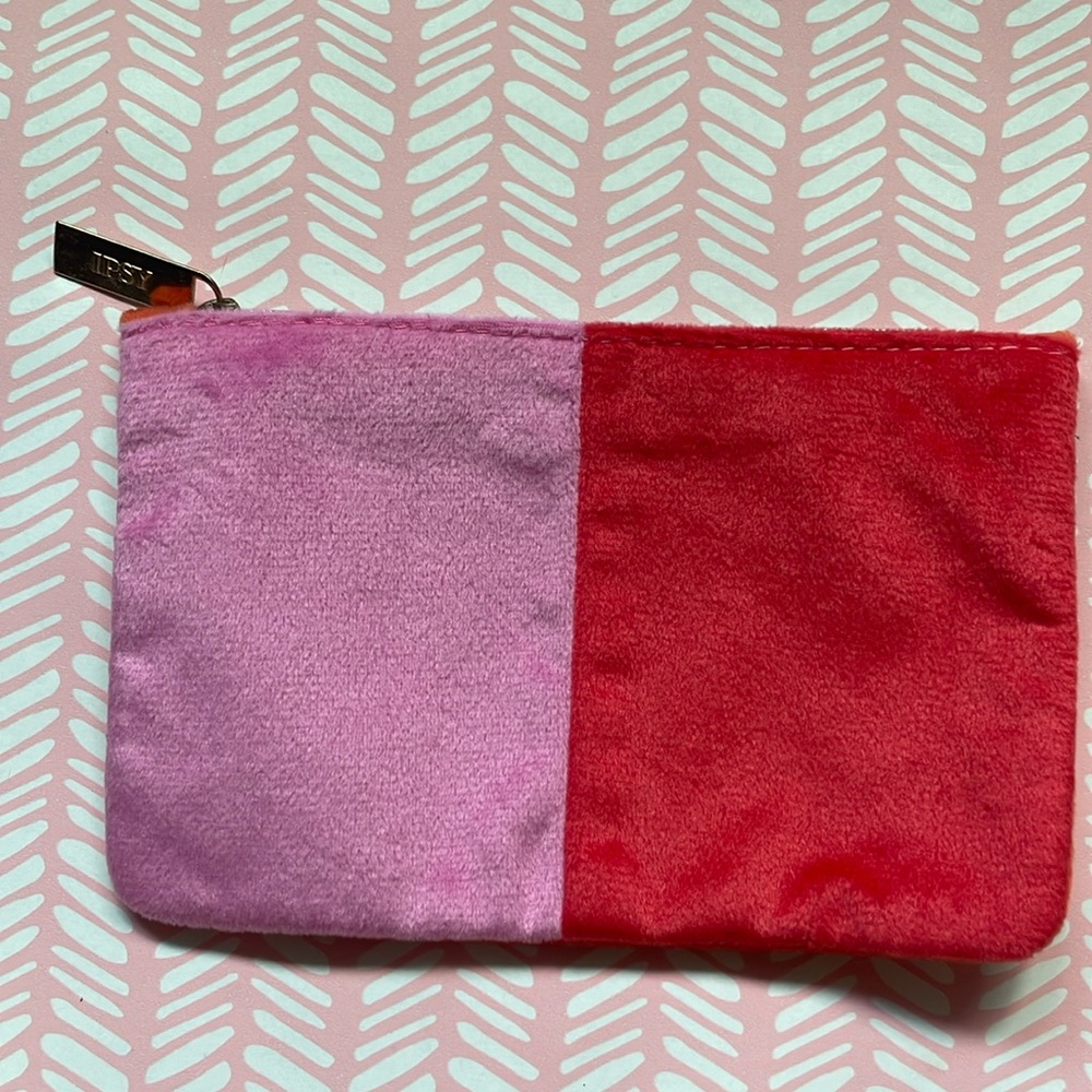 Ipsy glam bag pouch - December 2022 colorblock cosmetic bag